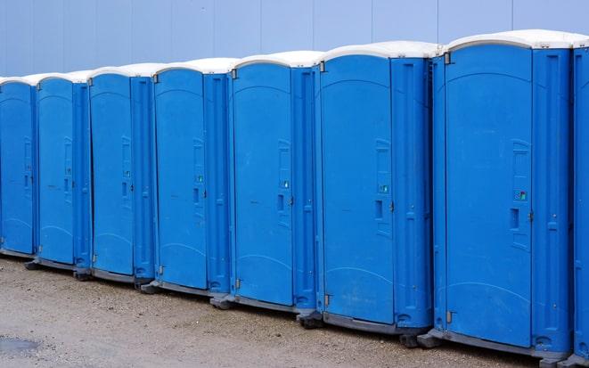 portable toilet rented for block party